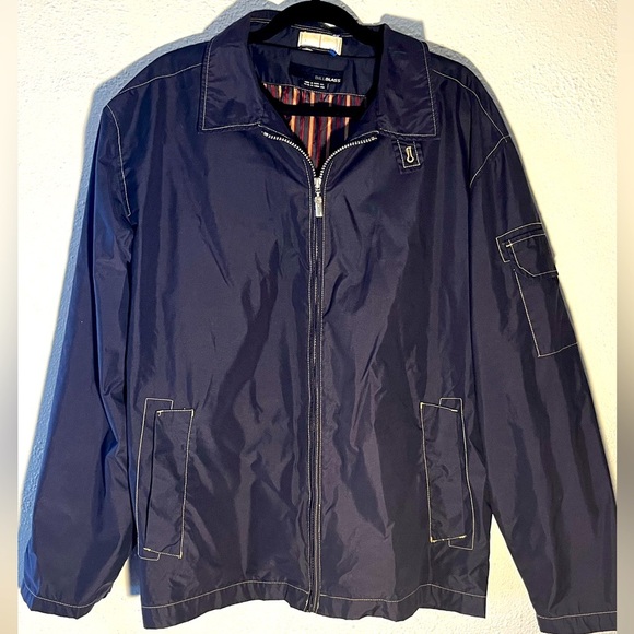 Vintage Bill Blass Blue Men’s Zip Up Jacket Size XXL - Picture 1 of 6